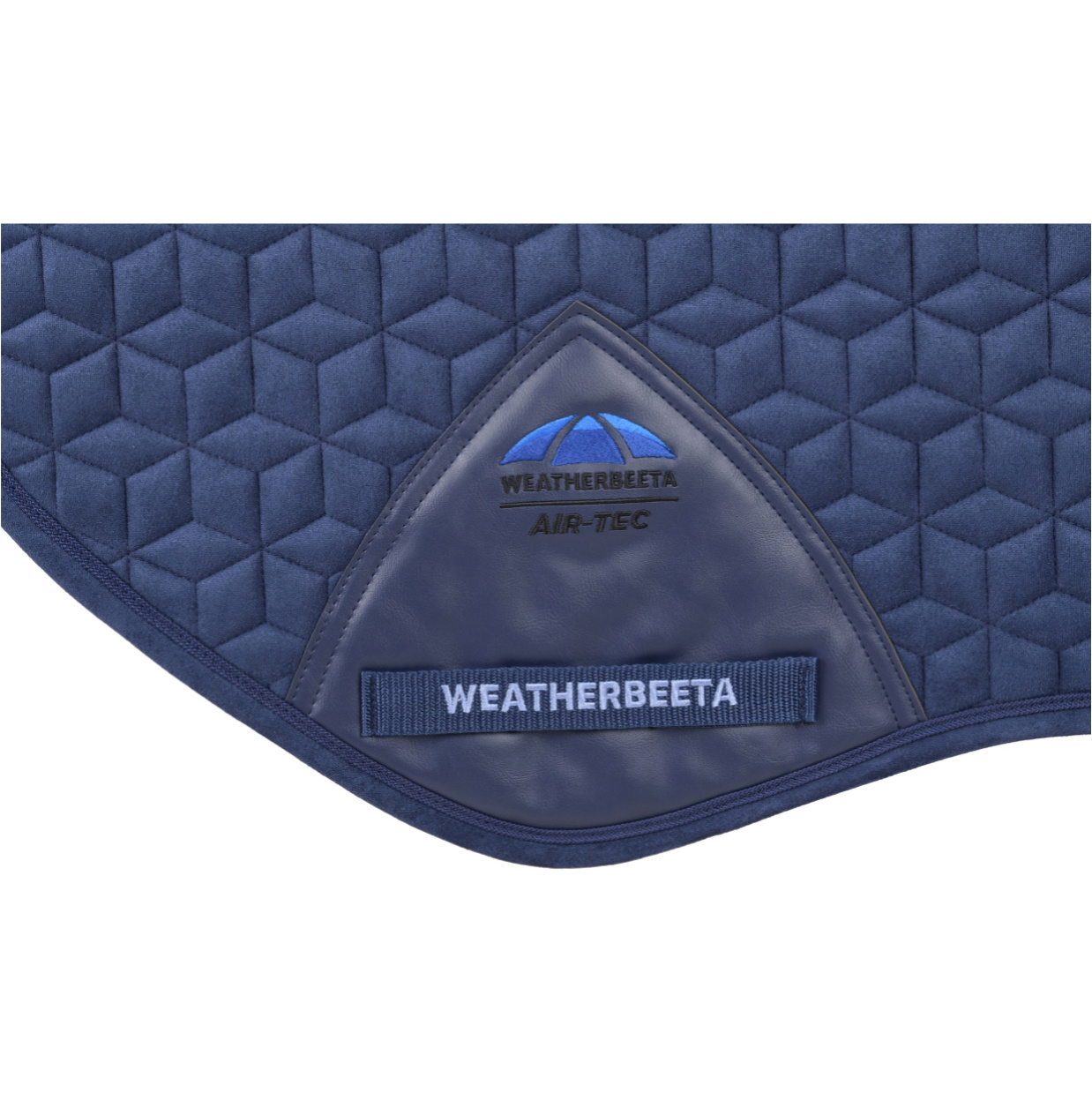 2026 WeatherBeeta Suede Elite Air-Tec Jump Shaped Saddle Pad 1030347 - Navy